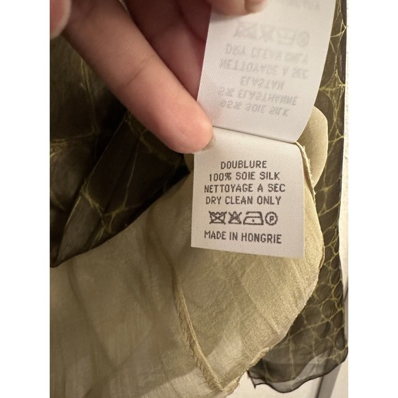 Herve Leger Paris Silk Blend Sheer Top Size US 6 - Picture 15 of 16